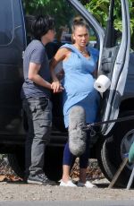 JESSICA ALBA on the Set of El Camino Christmas 05/05/2017