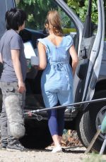 JESSICA ALBA on the Set of El Camino Christmas 05/05/2017