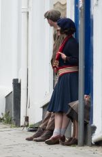JESSICA BROWN -INDLAY on the Set of Gurnsey in London 05/05/2017