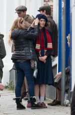 JESSICA BROWN -INDLAY on the Set of Gurnsey in London 05/05/2017