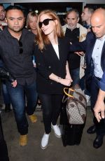 JESSICA CHASTAIN Arrives Airport in Nice 05/16/2017