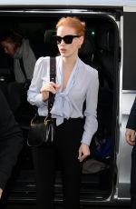 JESSICA CHASTAIN Arrives at BBC Radio 2 Studios in London 05/05/2017