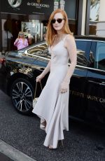 JESSICA CHASTAIN Arrives at Hotel Martinez in Cannes 05/27/2017