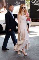 JESSICA CHASTAIN Arrives at Hotel Martinez in Cannes 05/27/2017
