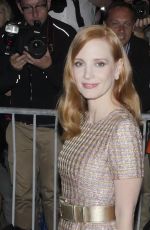 JESSICA CHASTAIN Arrives at Tetou Restaurant in Cannes 05/24/2017