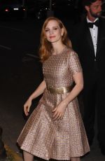 JESSICA CHASTAIN Arrives at Tetou Restaurant in Cannes 05/24/2017