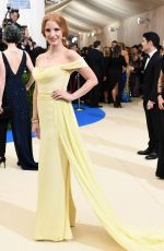 JESSICA CHASTAIN at 2017 MET Gala in New York 05/01/2017