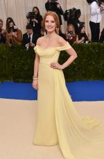 JESSICA CHASTAIN at 2017 MET Gala in New York 05/01/2017