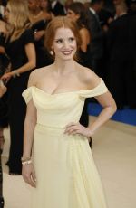 JESSICA CHASTAIN at 2017 MET Gala in New York 05/01/2017
