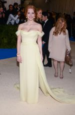 JESSICA CHASTAIN at 2017 MET Gala in New York 05/01/2017