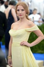 JESSICA CHASTAIN at 2017 MET Gala in New York 05/01/2017