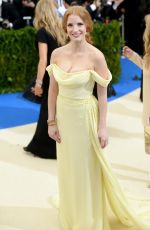 JESSICA CHASTAIN at 2017 MET Gala in New York 05/01/2017