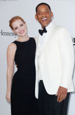 JESSICA CHASTAIN at Amfar