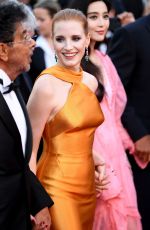 JESSICA CHASTAIN at Anniversary Soiree at 70th Annual Cannes Film Festival 05/23/2017