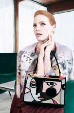 JESSICA CHASTAIN for 2017 Prada Pre-fall Campaign