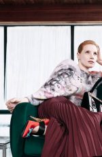 JESSICA CHASTAIN for 2017 Prada Pre-fall Campaign
