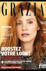 JESSICA CHASTAIN in Grazia Magazine, France February 2017 Issue