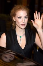 JESSICA CHASTAIN Leaves Mariott Hotel in Cannes 05/18/2017