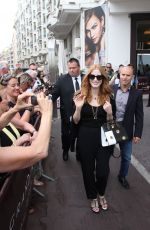 JESSICA CHASTAIN Leaves Martinez Hotel in Cannes 05/18/2017