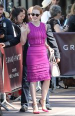 JESSICA CHASTAIN Leaves Martinez Hotel in Cannes 05/21/2017