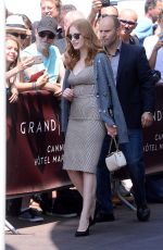 JESSICA CHASTAIN Leaves Martinez Hotel in Cannes 05/26/2017