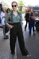 JESSICA CHASTAIN Out and About in Cannes 05/25/2017