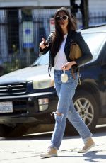 JESSICA GOMES in Ripped Jeans Out and About in Los Angeles 05/29/2017