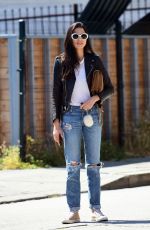 JESSICA GOMES in Ripped Jeans Out and About in Los Angeles 05/29/2017