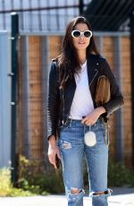 JESSICA GOMES in Ripped Jeans Out and About in Los Angeles 05/29/2017