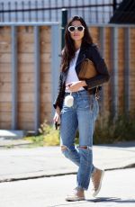 JESSICA GOMES in Ripped Jeans Out and About in Los Angeles 05/29/2017