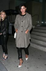 JESSICA SZOHR Leaves Catch LA in West Hollywood 05/17/2017