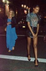 JOURDAN DUNN Arrives at 1 OAK Night Club in New York 05/05/2017