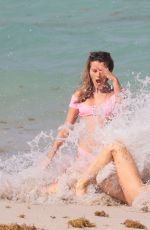 JOY CORRIGAN in Bikini at a Beach in Miami 04/30/2017