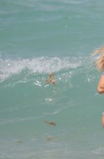 JOY CORRIGAN in Bikini at a Beach in Miami 04/30/2017