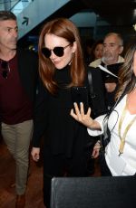 JULIANNE MOORE Arrives at Airport in Nice 05/16/2017