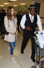 KAREN GILLAN at Lax Airport in Los Angeles 05/28/2017