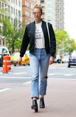 KARLIE KLOSS Out and About in New York 05/09/2017