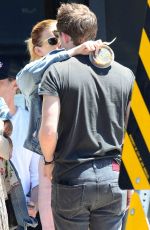 KATE MARA and JAMIE BELL at Gjelina in Venice Beach 05/19/2017