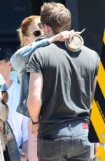 KATE MARA and JAMIE BELL at Gjelina in Venice Beach 05/19/2017