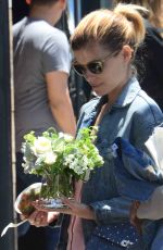 KATE MARA and JAMIE BELL at Gjelina in Venice Beach 05/19/2017