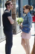 KATE MARA and JAMIE BELL at Gjelina in Venice Beach 05/19/2017