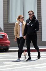 KATE MARA and Jamie Bell Out for Lunch in Los Feliz 05/15/2017