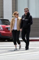 KATE MARA and Jamie Bell Out for Lunch in Los Feliz 05/15/2017