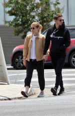 KATE MARA and Jamie Bell Out for Lunch in Los Feliz 05/15/2017