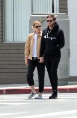KATE MARA and Jamie Bell Out for Lunch in Los Feliz 05/15/2017