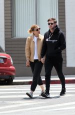 KATE MARA and Jamie Bell Out for Lunch in Los Feliz 05/15/2017