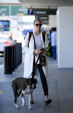 KATE UPTON with Her Dog at LAX Airport in Los Angeles 05/16/2017