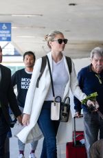 KATE UPTON with Her Dog at LAX Airport in Los Angeles 05/16/2017