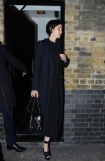 KATHERINE WATERSTON Leaves Chiltern Firehouse in London 05/08/2017