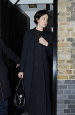 KATHERINE WATERSTON Leaves Chiltern Firehouse in London 05/08/2017